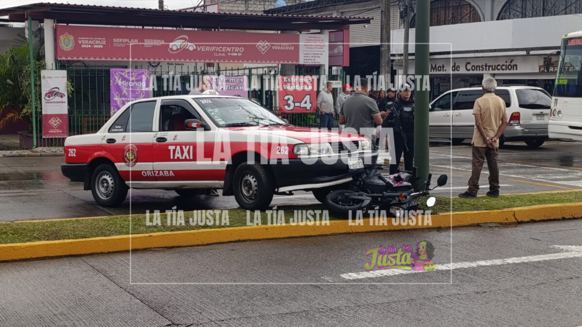 Accidente múltiple en Orizaba deja a una mujer herida