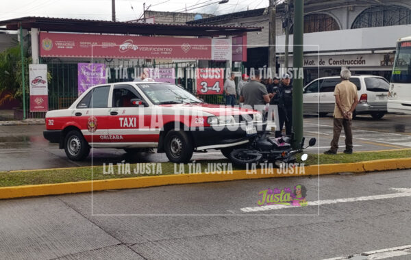 Accidente múltiple en Orizaba deja a una mujer herida