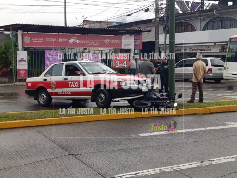 Accidente múltiple en Orizaba deja a una mujer herida