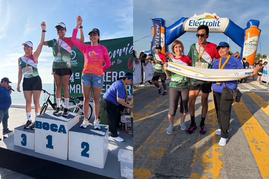 AMANC Veracruz realiza con éxito la 14ª carrera ‘Corriendo por la Vida’
