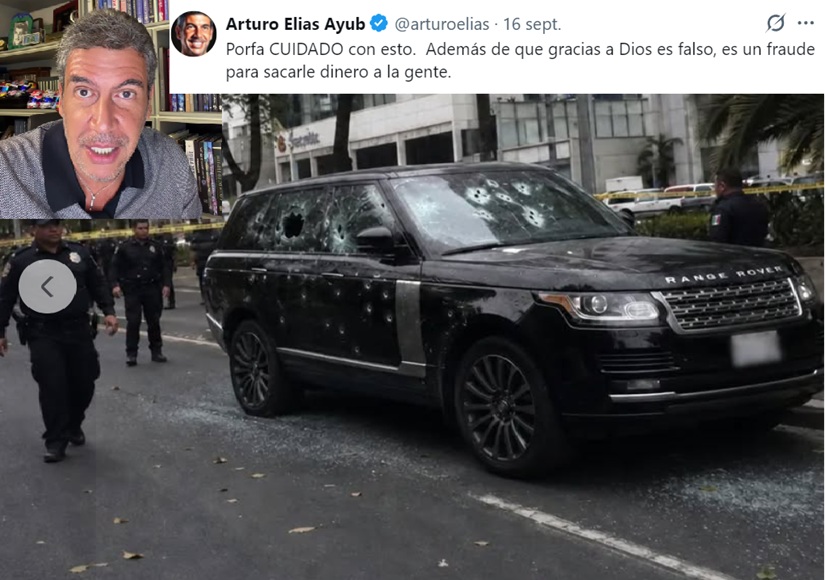 Arturo Elías Ayub advierte sobre fraude por suplantación de identidad