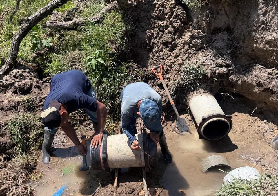 Aumenta CAEV flujo de agua en Martínez de la Torre