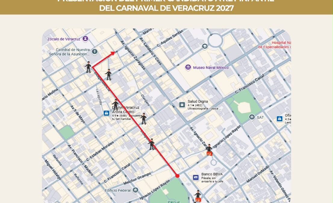Cierre vial por papaqui del Rey Infantil del Carnaval 2027
