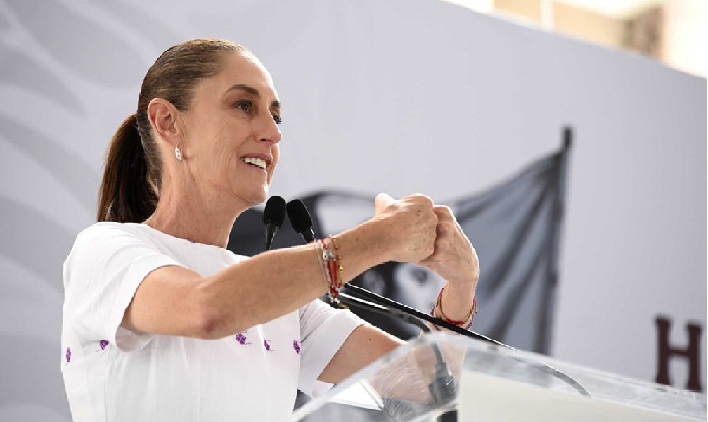 Claudia Sheinbaum destaca programas sociales en Nuevo León