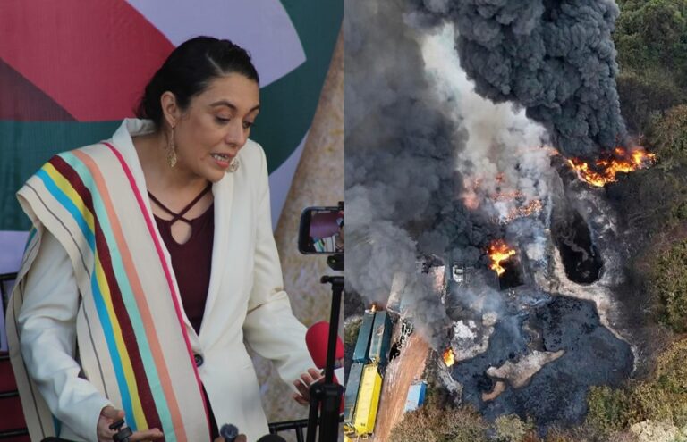 Continúan medidas de seguridad tras incendio en Jáltipan