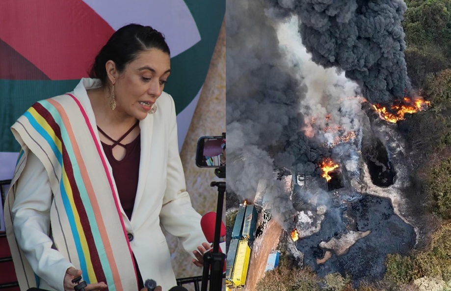 Continúan medidas de seguridad tras incendio en Jáltipan