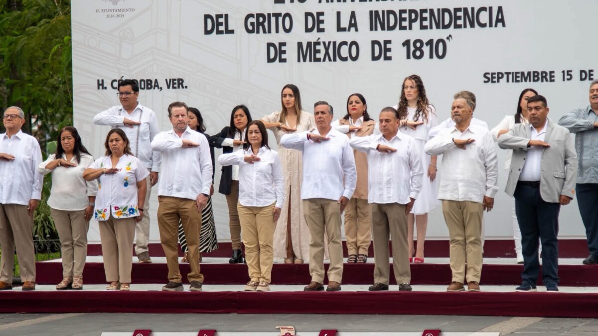 Córdoba celebra 216 años del inicio de la Independencia de México