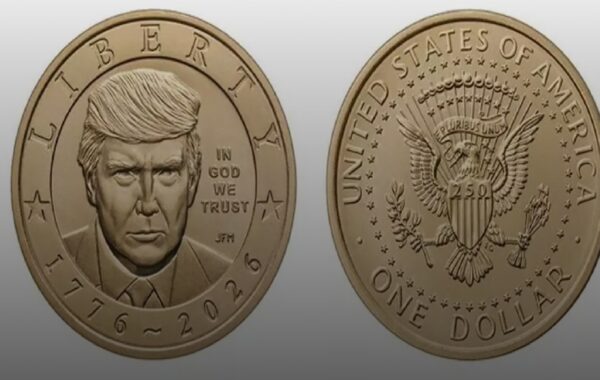 EEUU emite monedas de un dólar con imagen de Trump