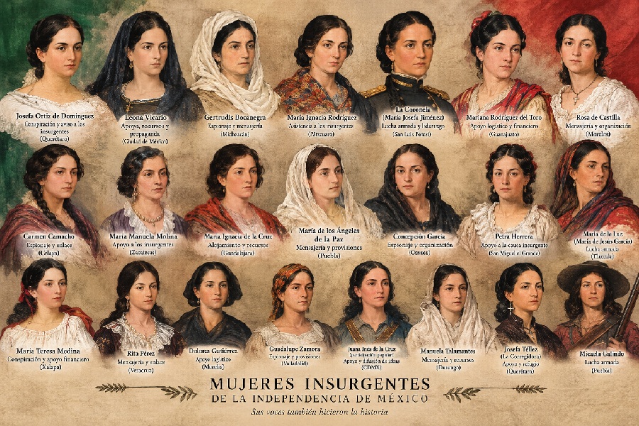 El papel fundamental de las mujeres en la Independencia de México