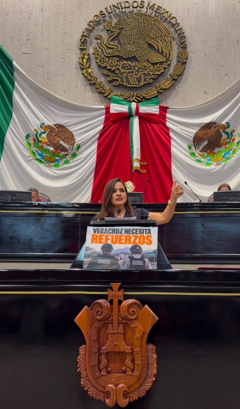 Elena Córdova pide apoyo federal para la seguridad en Veracruz