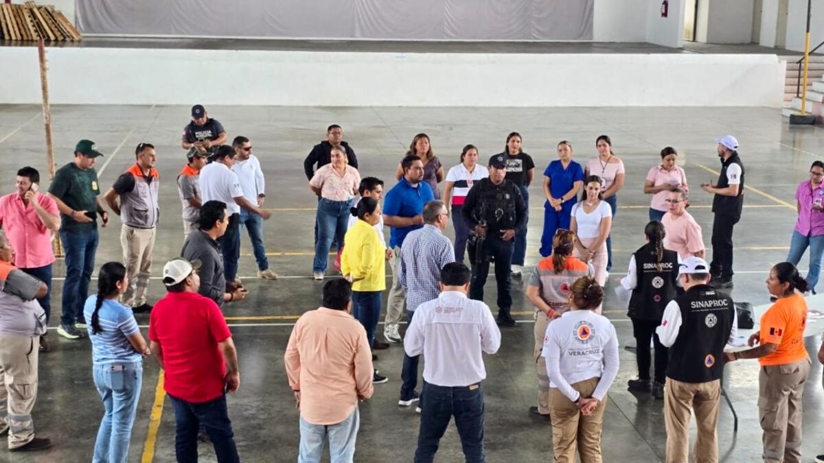 Evaluación de refugios temporales en Veracruz ante temporada de lluvias