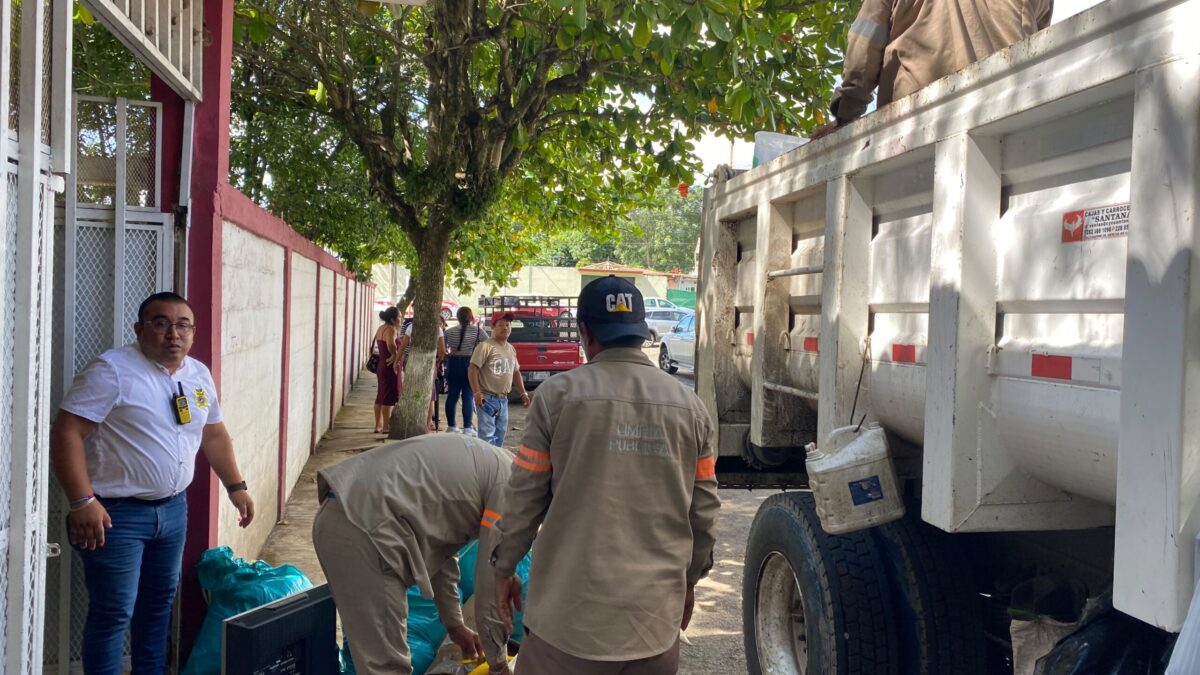 Éxito en la campaña de reciclaje en San Andrés Tuxtla