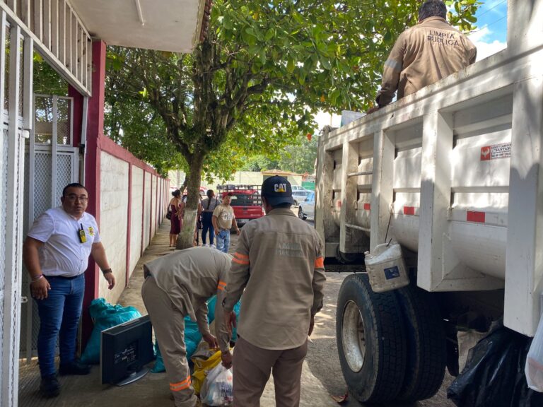 Éxito en la campaña de reciclaje en San Andrés Tuxtla