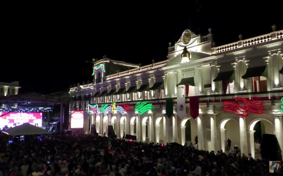 Grito de Independencia 2023 por Rocío Nahle en Xalapa