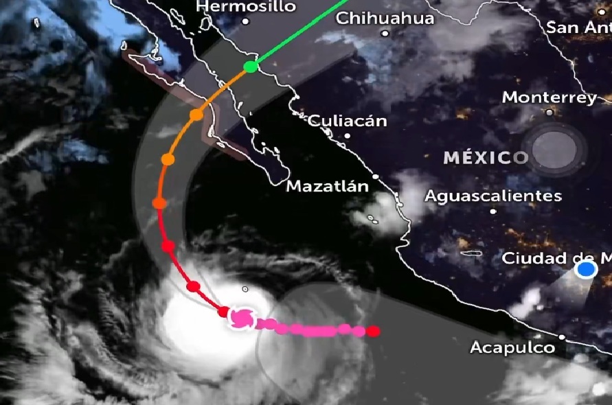 Huracán Polo avanza hacia Baja California Sur con riesgo de impacto