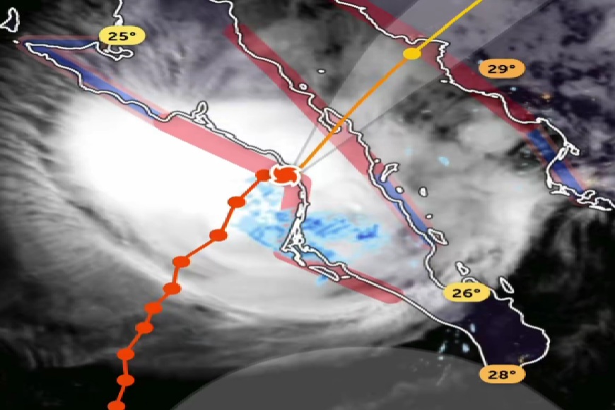 Huracán Polo impacta Baja California Sur con vientos de 175 km/h