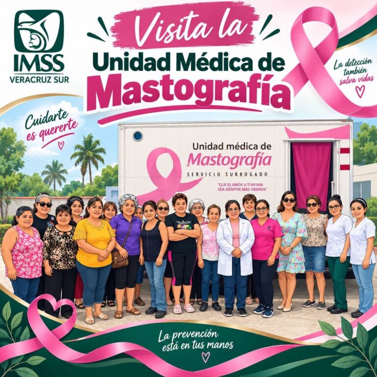 IMSS Veracruz Sur ofrece mastografías gratuitas a mujeres derechohabientes