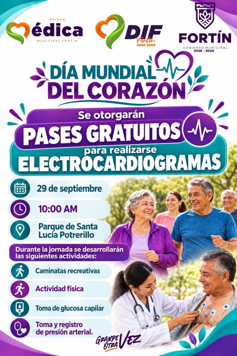 Jornada de salud gratuita en Fortín por el Día del Corazón