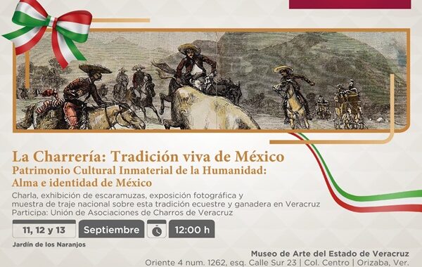 La charrería se celebra en el Museo de Arte de Orizaba