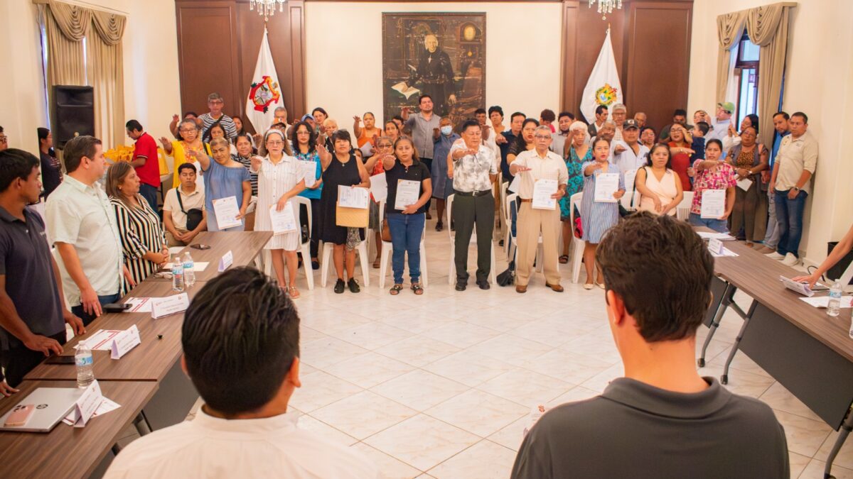 Nuevos jefes de manzana en San Andrés Tuxtla