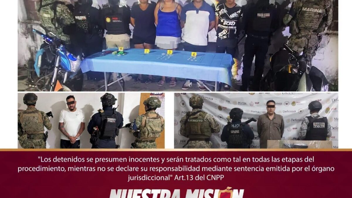 Operativos en Veracruz dejan 48 detenidos y drogas aseguradas