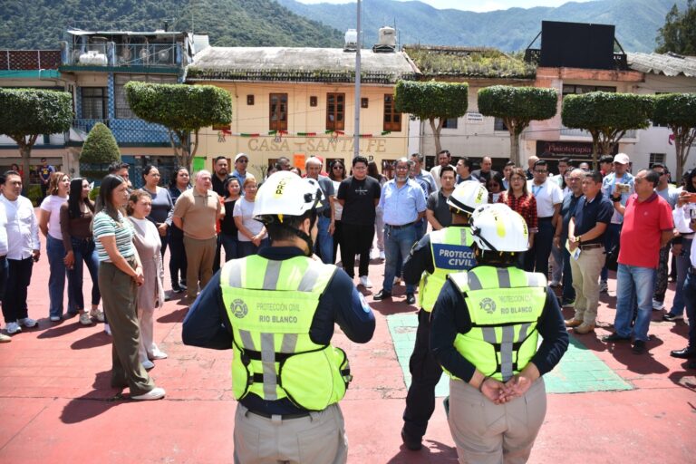 Río Blanco lleva a cabo exitoso simulacro nacional de sismo