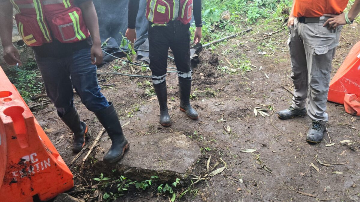 Roban calzado a rescatistas en búsqueda de cocodrilo