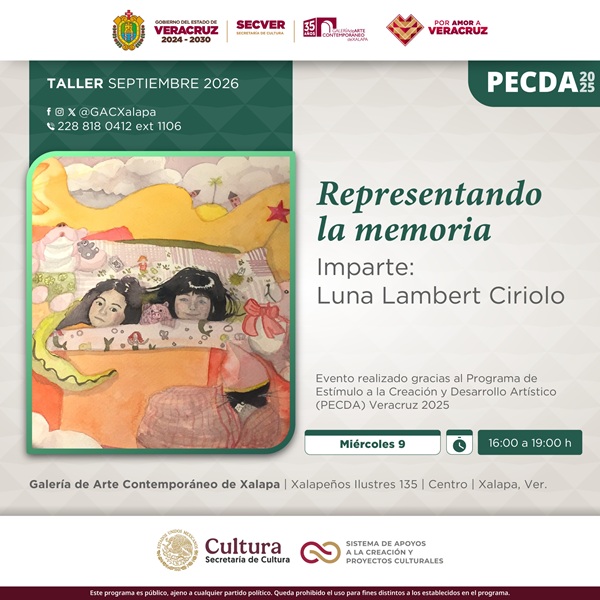 SECVER ofrece taller sobre memoria y recuerdos en Xalapa