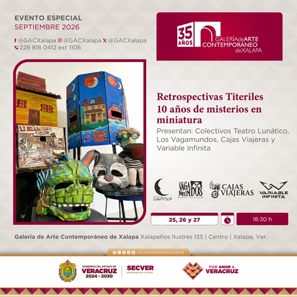 Teatro Lambe Lambe llega a la GACX con Retrospectivas Titeriles