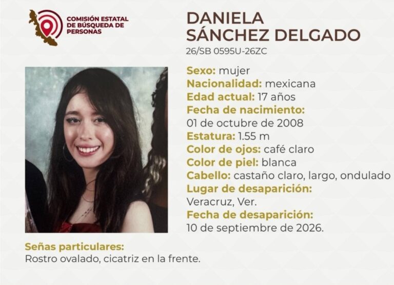 Urgente búsqueda de Daniela Sánchez; UV pide acelerar protocolos