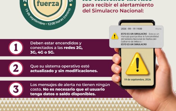 Veracruz se une al Segundo Simulacro Nacional 2026