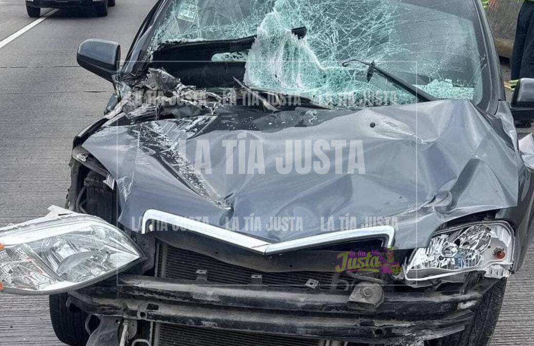 Accidente en autopista 150D causa daños y afecta tráfico