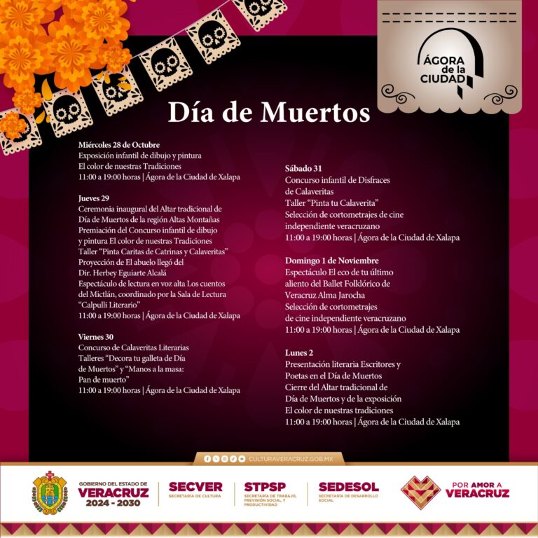 Actividades del Día de Muertos en el Ágora de la Ciudad