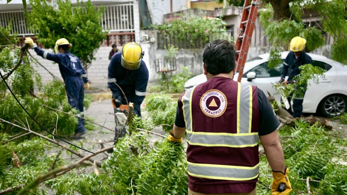 Ayuntamiento de Veracruz atiende daños por el norte y emite alertas