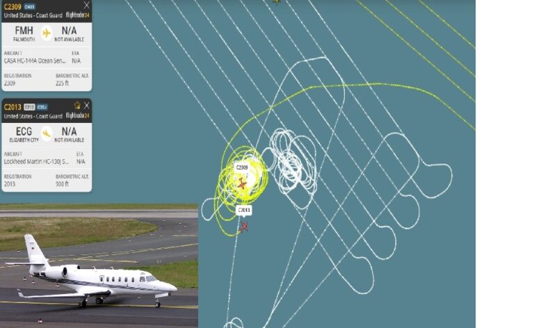 Búsqueda de avión ambulancia desaparecido frente a Nantucket