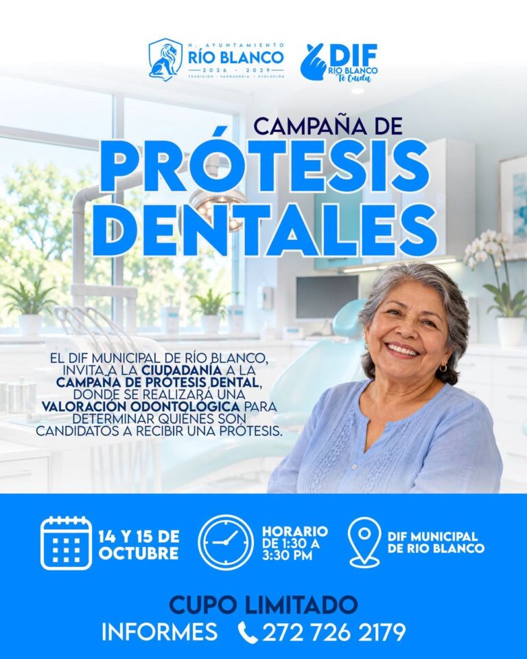 Campaña de prótesis dentales en Río Blanco