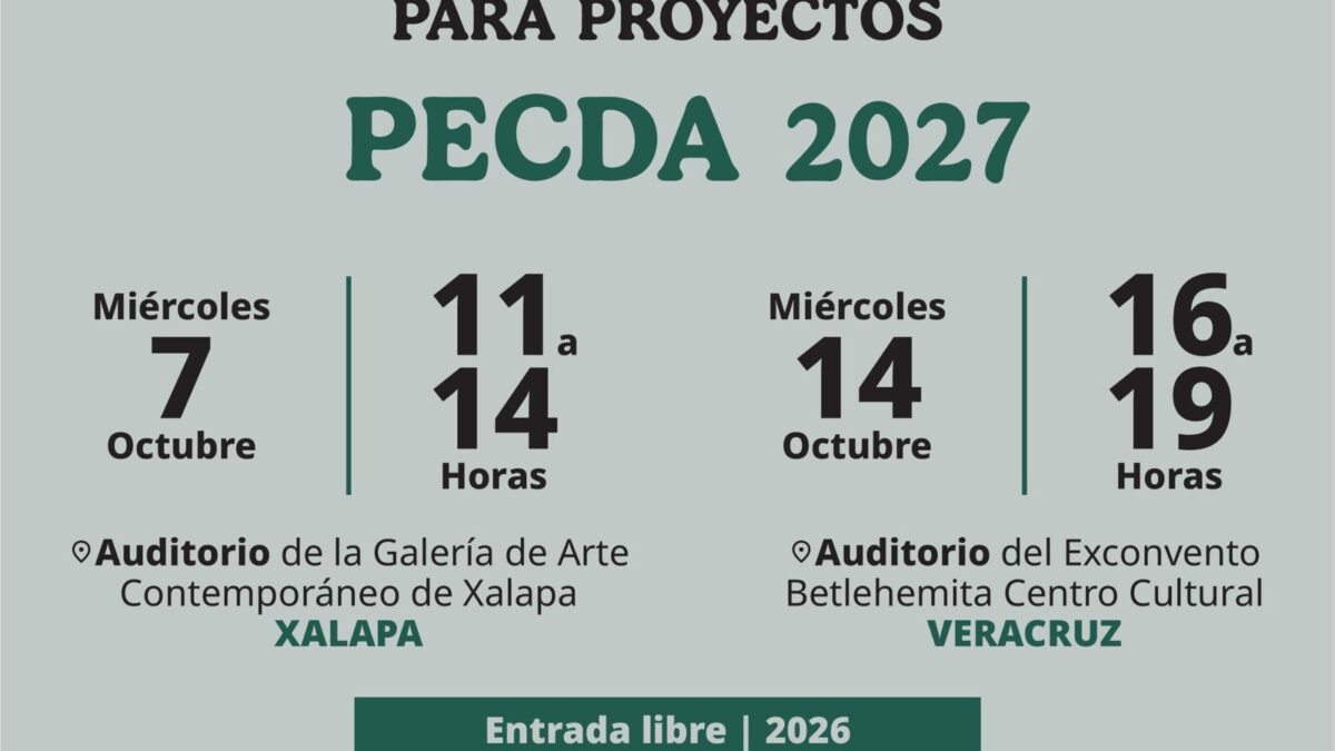 Capacitación para proyectos PECDA 2027 en Veracruz