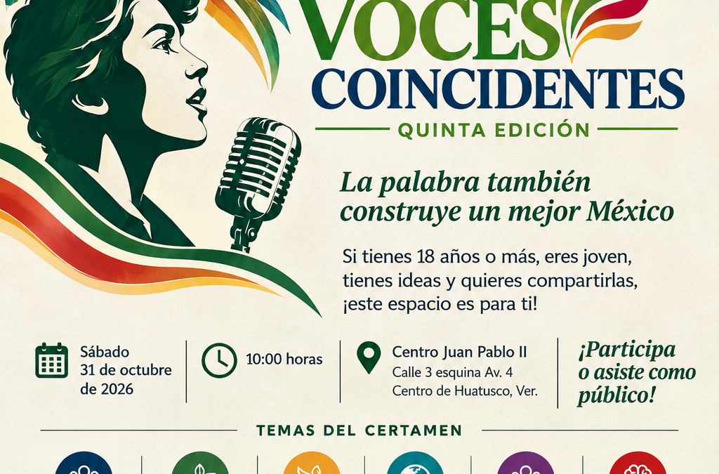 Certamen nacional de oratoria ‘Voces Coincidentes’ en Huatusco