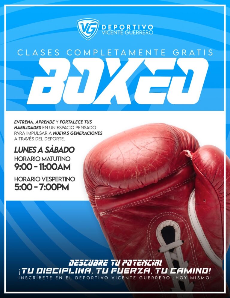 Clases gratuitas de boxeo en Río Blanco