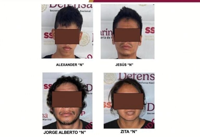 Cuatro detenidos por extorsión y secuestro en Poza Rica