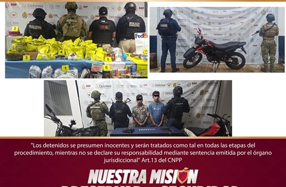 Detienen a 38 personas y aseguran drogas en Veracruz
