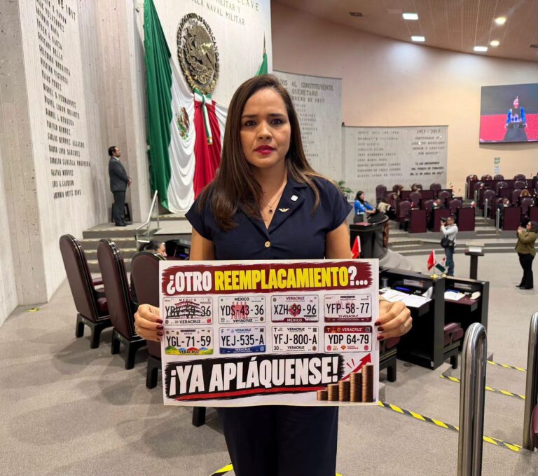 Elena Córdova solicita detener reemplacamientos en Veracruz