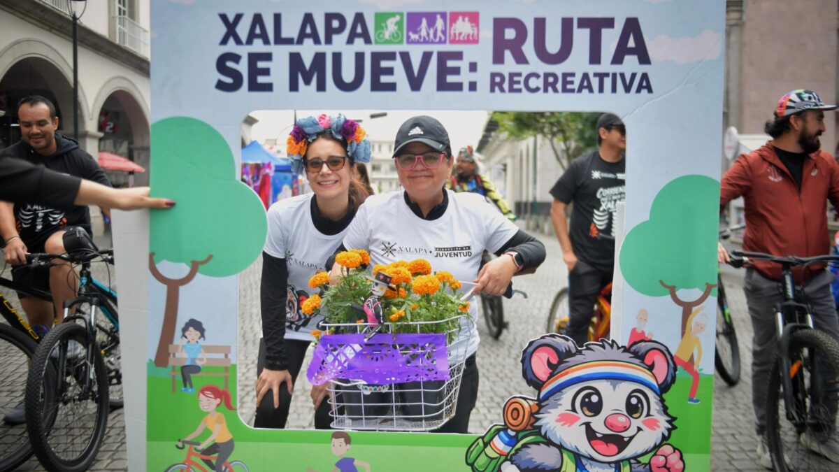 Éxito en la quinta Ruta Recreativa de Xalapa