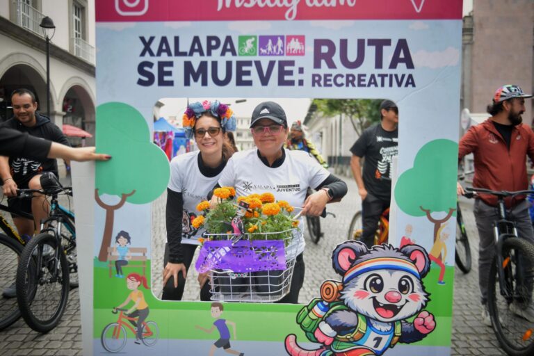 Éxito en la quinta Ruta Recreativa de Xalapa