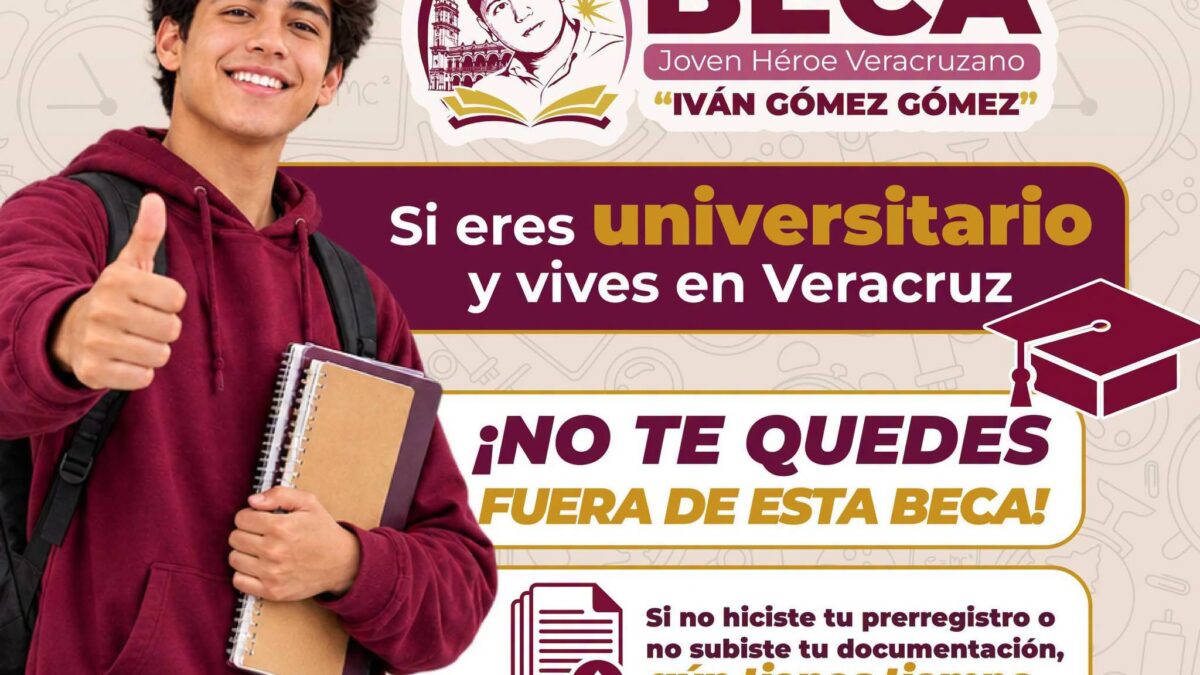 Extienden plazo para beca municipal en Veracruz