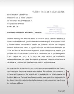 Guadalupe Taddei renuncia a la presidencia del INE