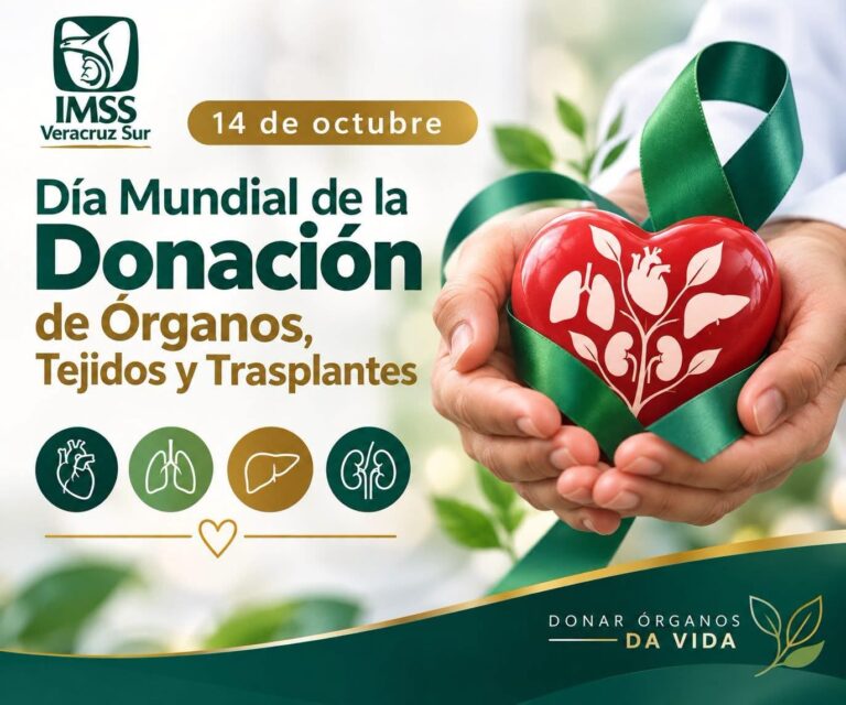 IMSS Veracruz Sur impulsa donación de órganos y tejidos