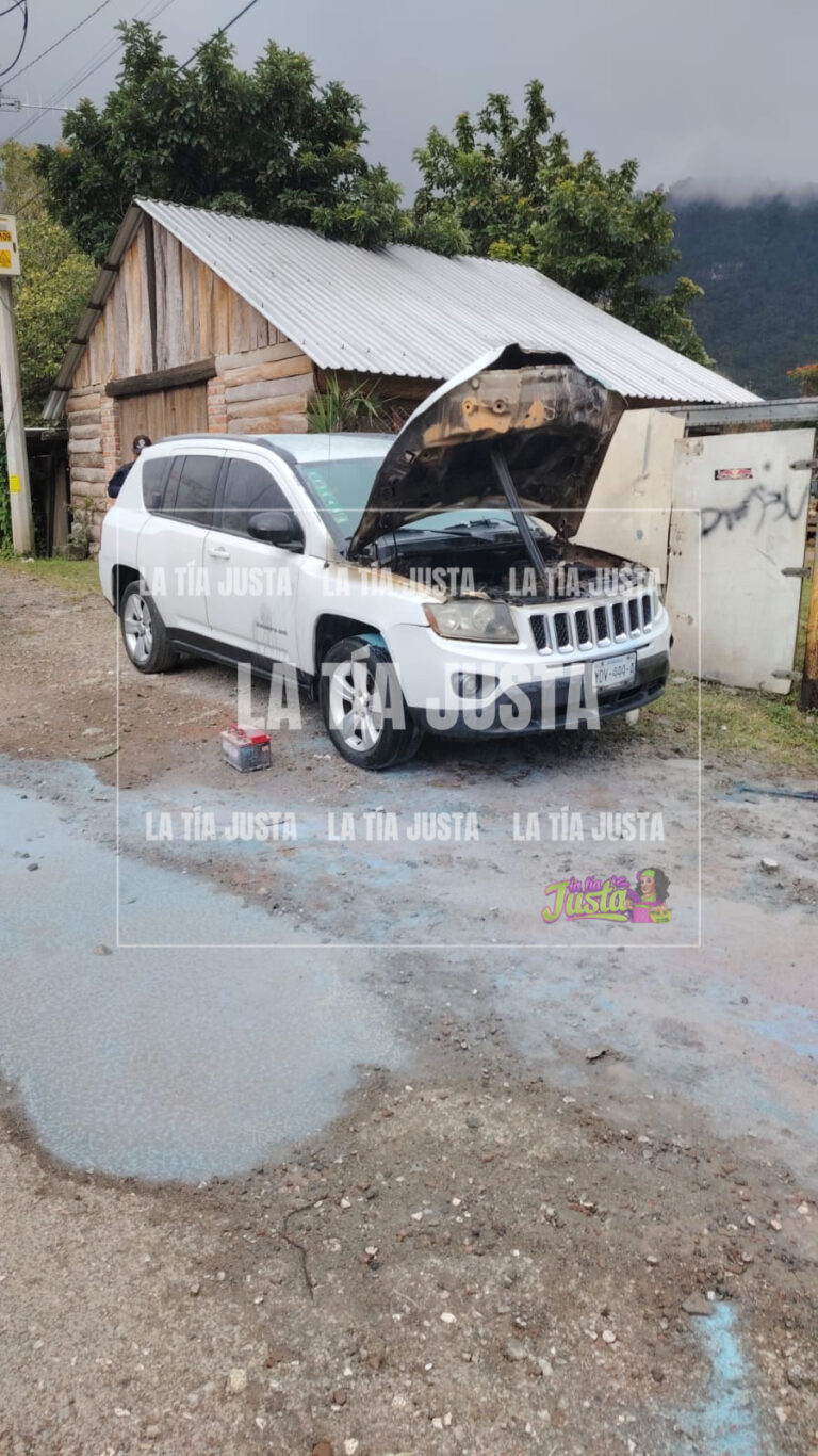 incendio de camioneta en río blanco moviliza a bomberos