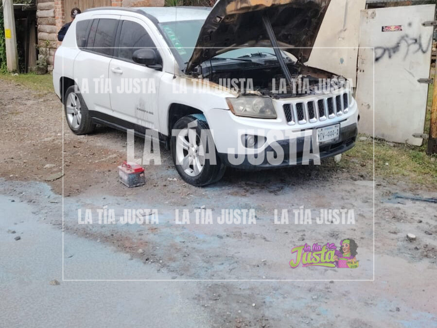incendio de camioneta en río blanco moviliza a bomberos