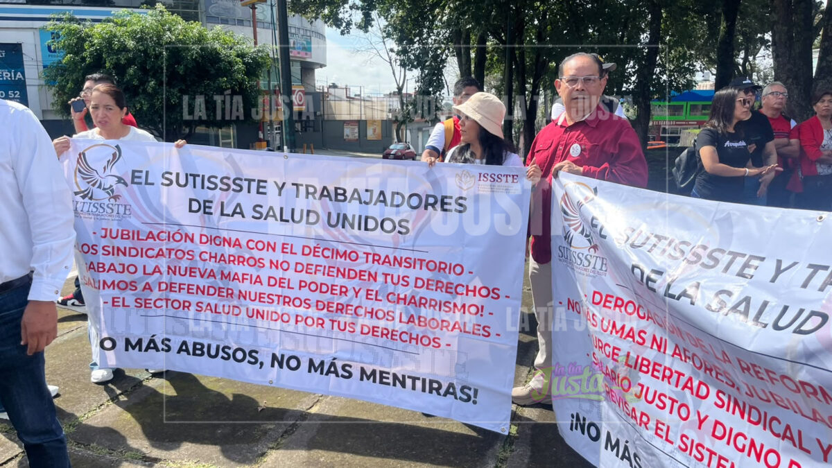 ISSSTE se une a la protesta de trabajadores del IMSS